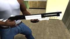 White with Black Shotgun pour GTA San Andreas