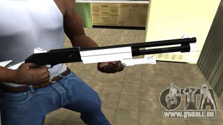 White with Black Shotgun pour GTA San Andreas
