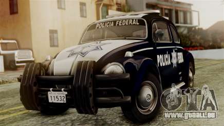 Volkswagen Beetle 1963 Policia Federal für GTA San Andreas