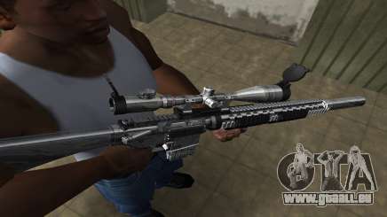 Full Silver Sniper Rifle pour GTA San Andreas