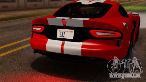 Dodge Viper SRT GTS 2013 IVF (MQ PJ) LQ Dirt für GTA San Andreas
