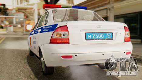 Lada 2170 Priora Verkehr der Polizei in der regi für GTA San Andreas