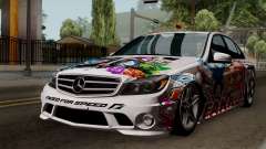 Mercedes-Benz C63 AMG Momoka and Nonoka Itasha pour GTA San Andreas