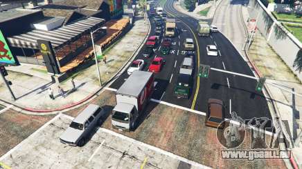 Réaliste de remplissage dans les rues et les routes 8GBRAM pour GTA 5