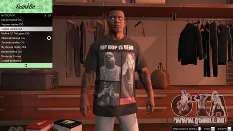 GTA 5 Franklin Hip Hop T-Shirts