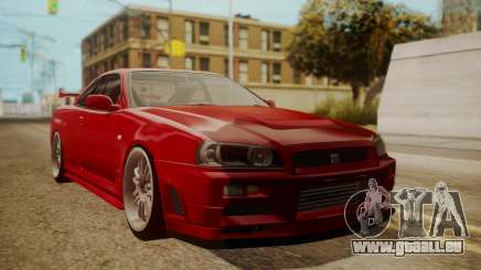 Nissan Skyline R34 FnF 4 v1.1 für GTA San Andreas