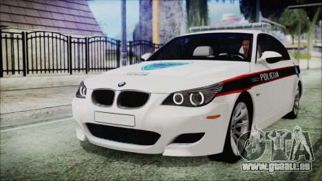 BMW M5 E60 Bosnian Police pour GTA San Andreas
