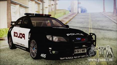Subaru Impreza Police pour GTA San Andreas