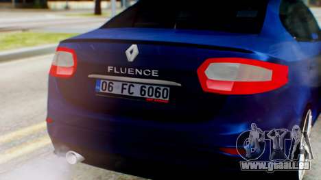 Renault Fluence King für GTA San Andreas