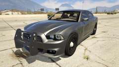 2012 Unmarked Dodge Charger pour GTA 5