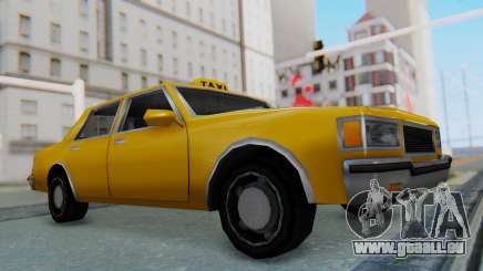 Taxi Version of LV Police Cruiser für GTA San Andreas