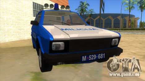 Yugo Koral Police für GTA San Andreas