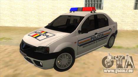 Dacia Logan Romania Police pour GTA San Andreas