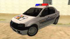 Dacia Logan Romania Police für GTA San Andreas
