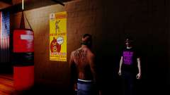 Le vendeur de stéroïdes dans la salle de gym pour GTA San Andreas