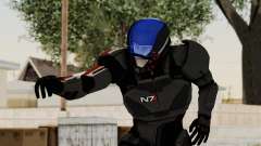 ME2 Shepard Default N7 Armor with Capacitor Helm pour GTA San Andreas