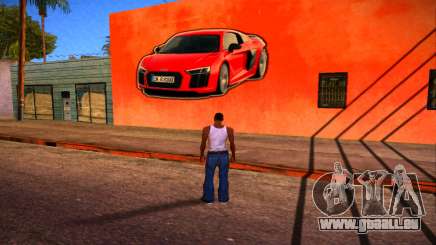 Audi R8 Wall Grafiti für GTA San Andreas