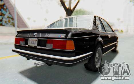 BMW M635 CSi (E24) 1984 IVF PJ3 pour GTA San Andreas
