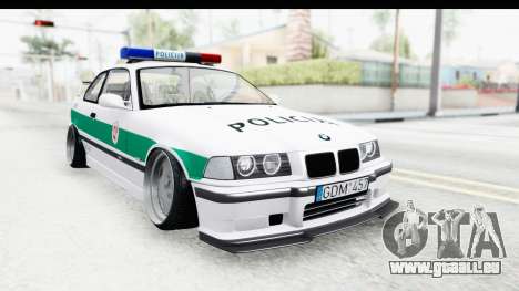 BMW M3 E36 Stance Lithuanian Police für GTA San Andreas