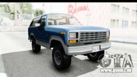 Ford Bronco 1980 Roof pour GTA San Andreas