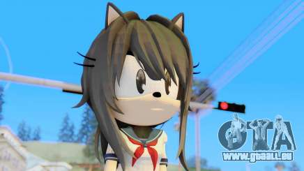 Yandere-Chan The Hedgehog für GTA San Andreas