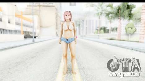 Honoko in Shorts Transparent Shredded Top pour GTA San Andreas