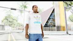 Adidas White T-Shirt pour GTA San Andreas