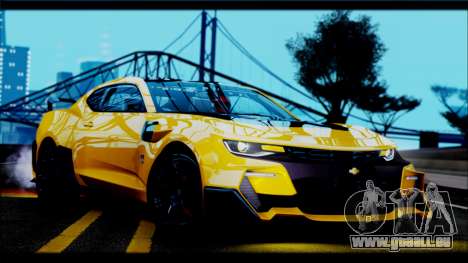 Chevrolet Camaro SS 2016 Bumblebee TF 5 pour GTA San Andreas