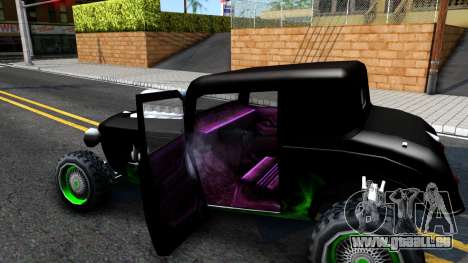 Green Flame Hotknife Race Car pour GTA San Andreas