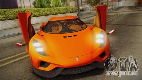 Koenigsegg Regera 2016 Bonus pour GTA San Andreas