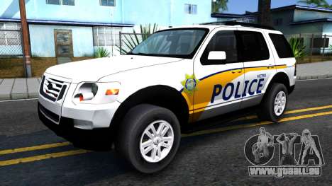 Ford Explorer Metro Police 2009 für GTA San Andreas