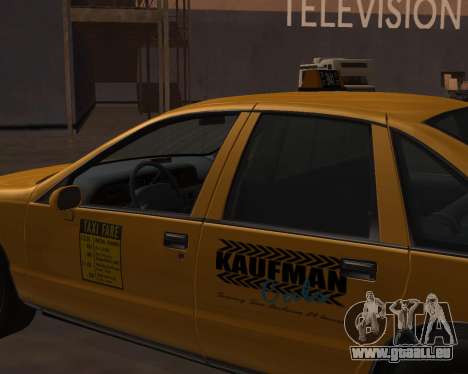 Chevrolet Caprice Taxi Kaufman pour GTA San Andreas