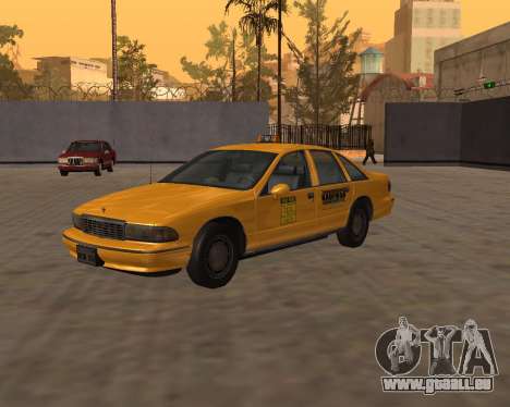 Chevrolet Caprice Taxi Kaufman pour GTA San Andreas