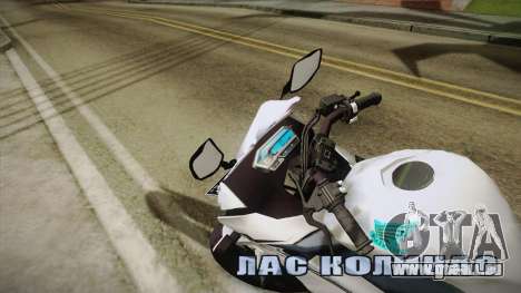 Honda CBR150R 2016 White Row für GTA San Andreas