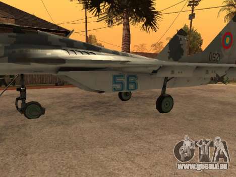 MIG-29 Armenian für GTA San Andreas