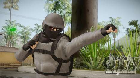 GTA Online Military Skin Grey-Gris pour GTA San Andreas