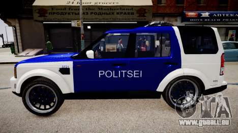 Land Rover Discovery 4 Estonian Police pour GTA 4
