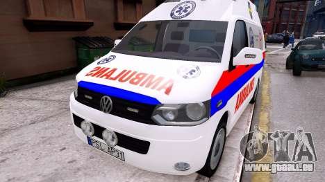 Volkswagen T5 Polish Ambulance pour GTA 4