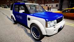 Land Rover Discovery 4 Estonian Police für GTA 4