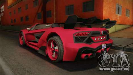 GTA 5 Pegassi Lampo Roadster für GTA San Andreas