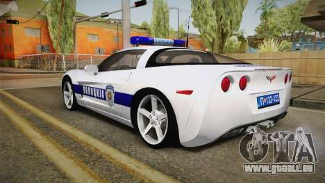 Chevrolet Corvette C6 Serbian Police für GTA San Andreas