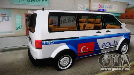 Volkswagen Transporter Turkish Police pour GTA San Andreas