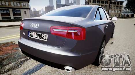 Audi A6 2012 Style pour GTA 4