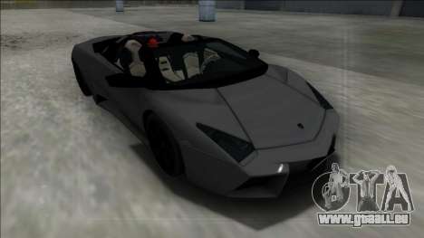 2009 Lamborghini Reventon Roadster FBI pour GTA San Andreas