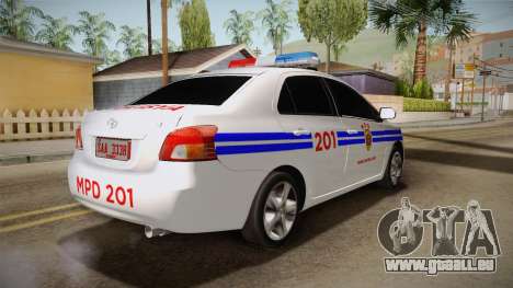 Toyota Vios Philippine Police für GTA San Andreas