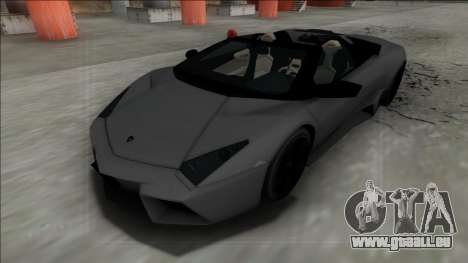 2009 Lamborghini Reventon Roadster FBI pour GTA San Andreas
