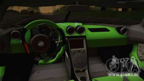 Koenigsegg Agera Color Interior pour GTA San Andreas