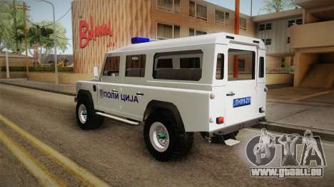 Land Rover Defender 110 Polizei für GTA San Andreas