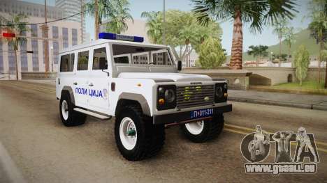 Land Rover Defender 110 De La Police pour GTA San Andreas