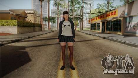 DoA 5: LR - Lei Fang Panda Shirt Long Hair für GTA San Andreas